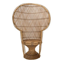 Wicker Throne Chair- HERS